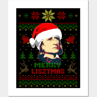 Franz Liszt Merry Lisztmas Posters and Art